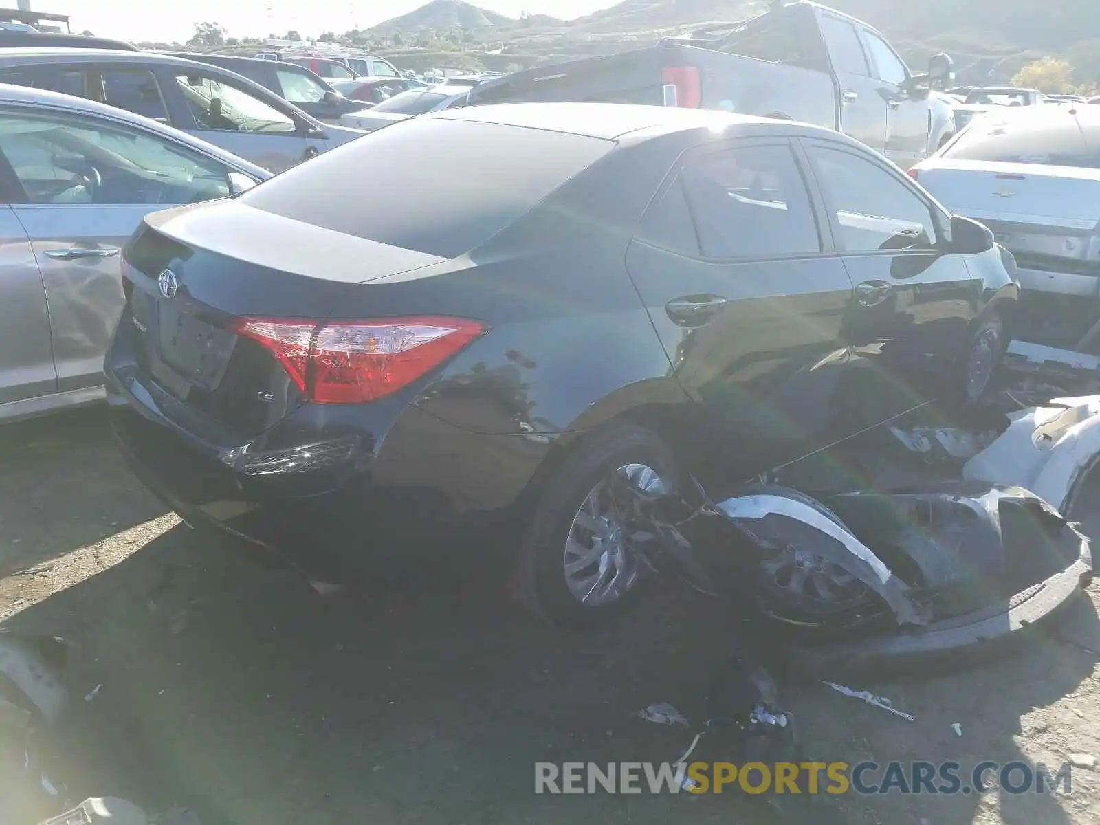 4 Photograph of a damaged car 5YFBURHE2KP933392 TOYOTA COROLLA 2019