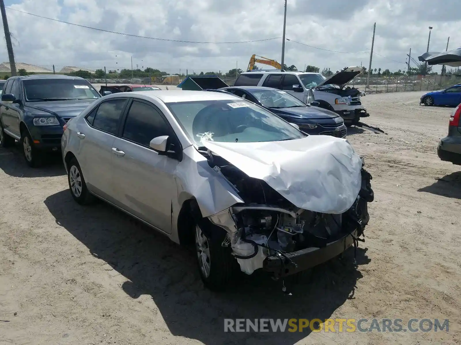 1 Photograph of a damaged car 5YFBURHE2KP933439 TOYOTA COROLLA 2019