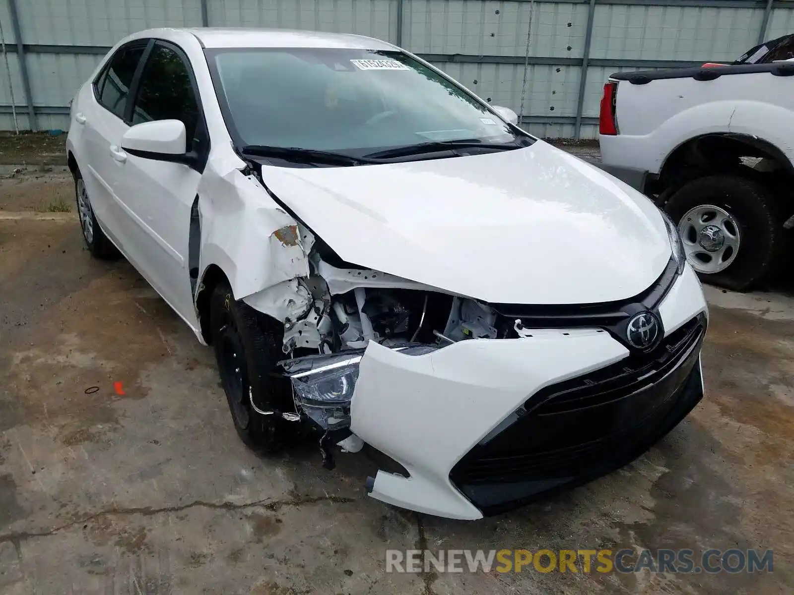 1 Photograph of a damaged car 5YFBURHE2KP933618 TOYOTA COROLLA 2019