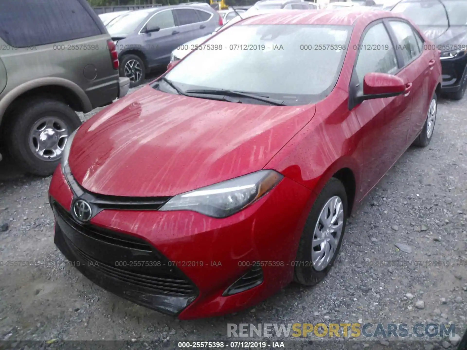 2 Photograph of a damaged car 5YFBURHE2KP933781 TOYOTA COROLLA 2019