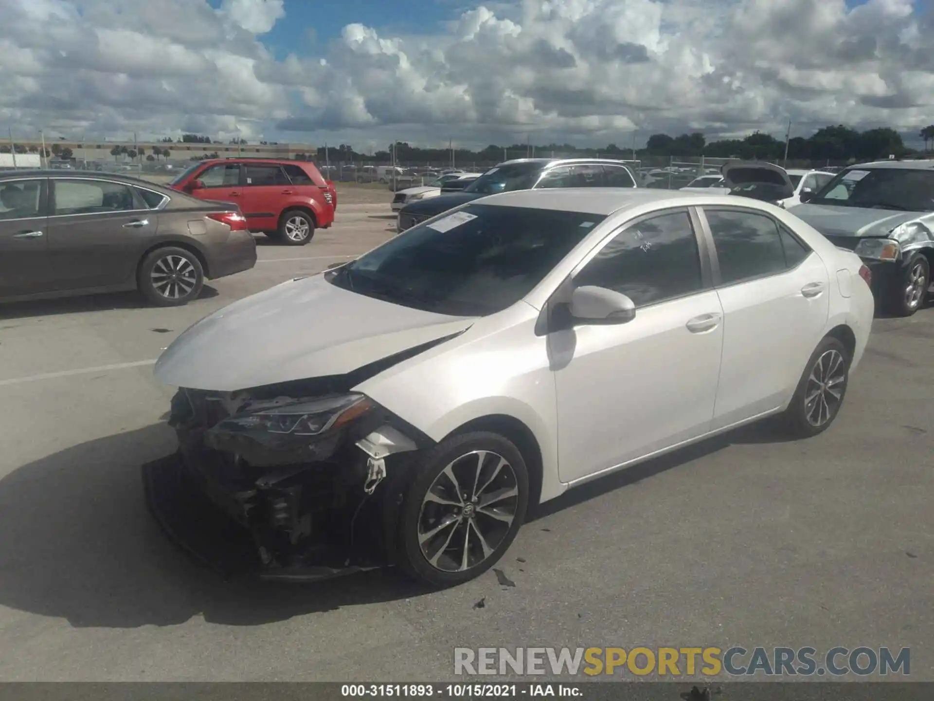 2 Photograph of a damaged car 5YFBURHE2KP934168 TOYOTA COROLLA 2019