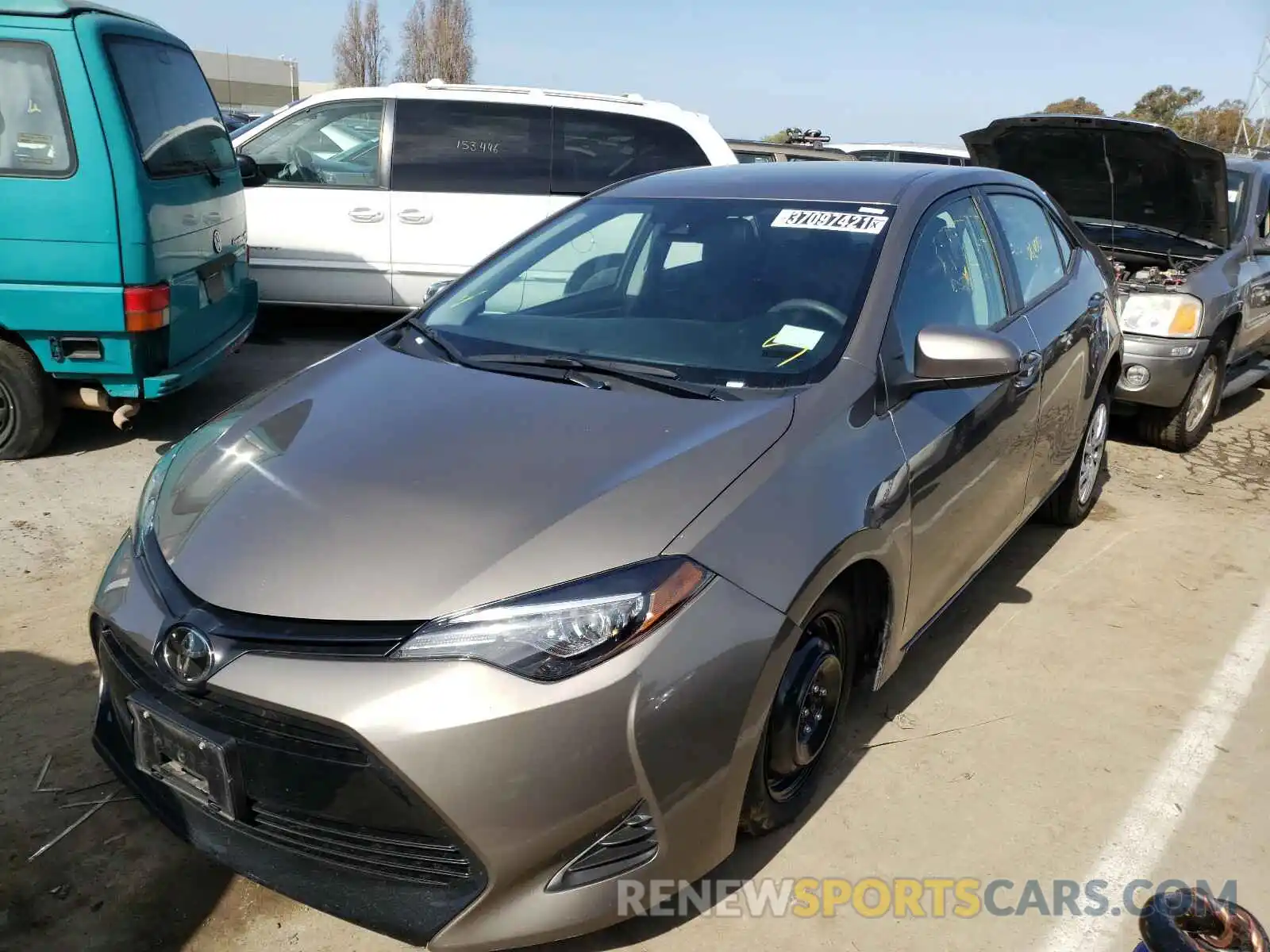 2 Photograph of a damaged car 5YFBURHE2KP934204 TOYOTA COROLLA 2019