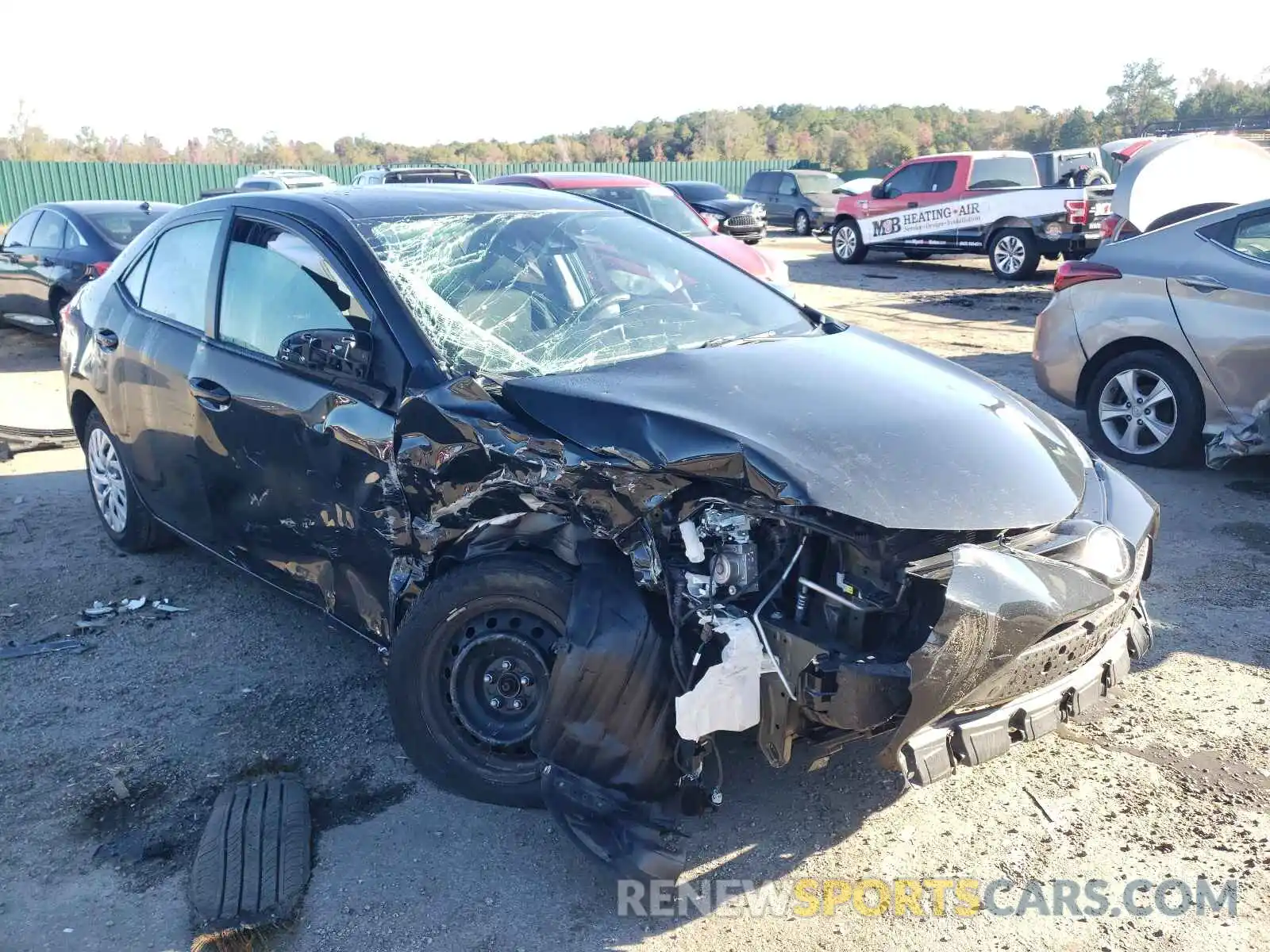 1 Photograph of a damaged car 5YFBURHE2KP934414 TOYOTA COROLLA 2019