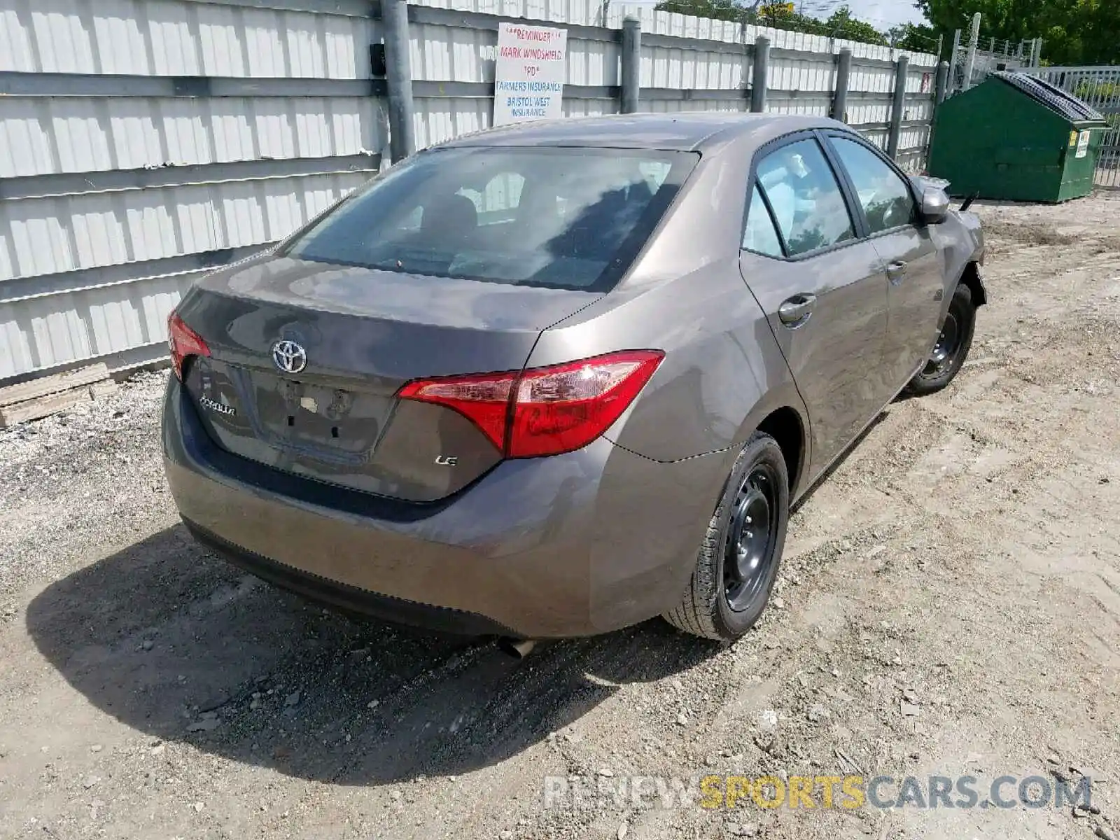 4 Фотография поврежденного автомобиля 5YFBURHE2KP934574 TOYOTA COROLLA 2019