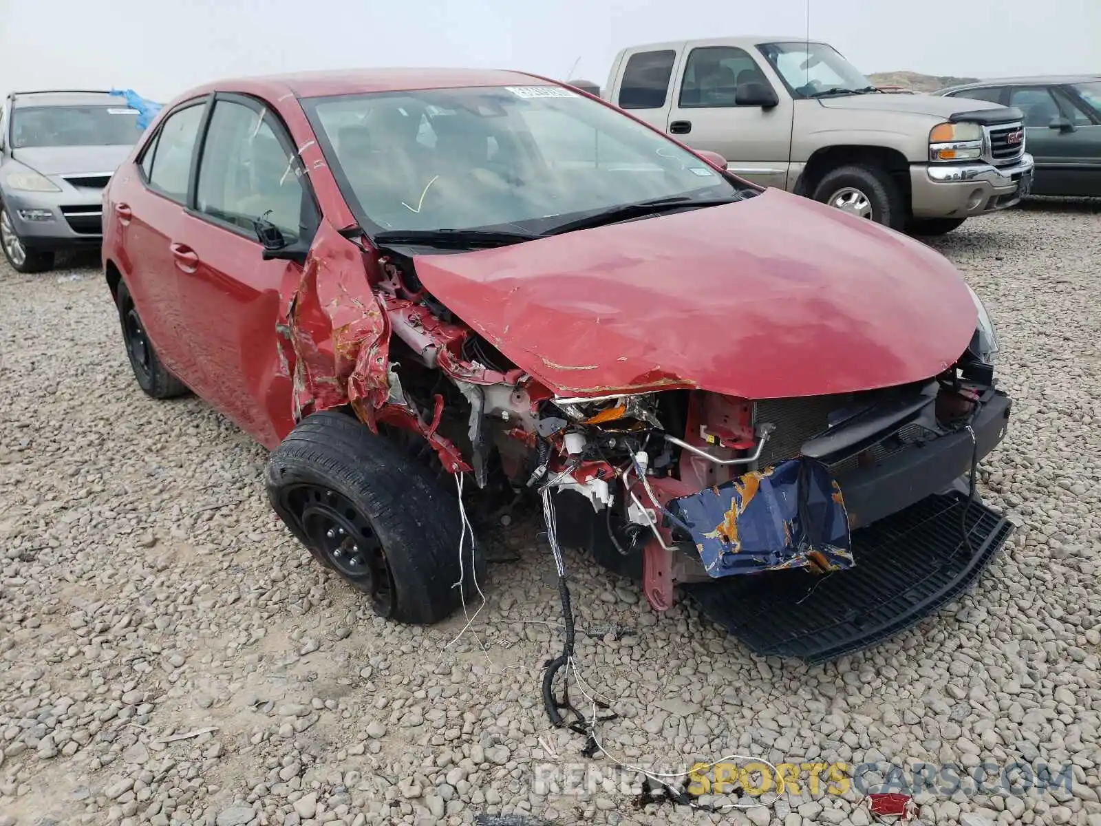 1 Photograph of a damaged car 5YFBURHE2KP934851 TOYOTA COROLLA 2019