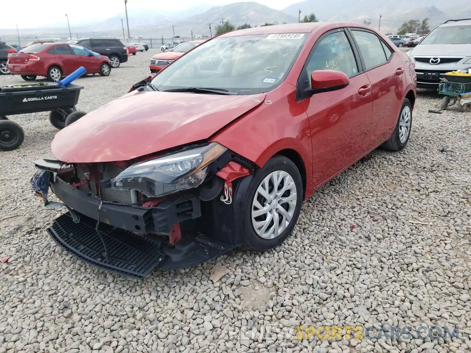 2 Photograph of a damaged car 5YFBURHE2KP934851 TOYOTA COROLLA 2019