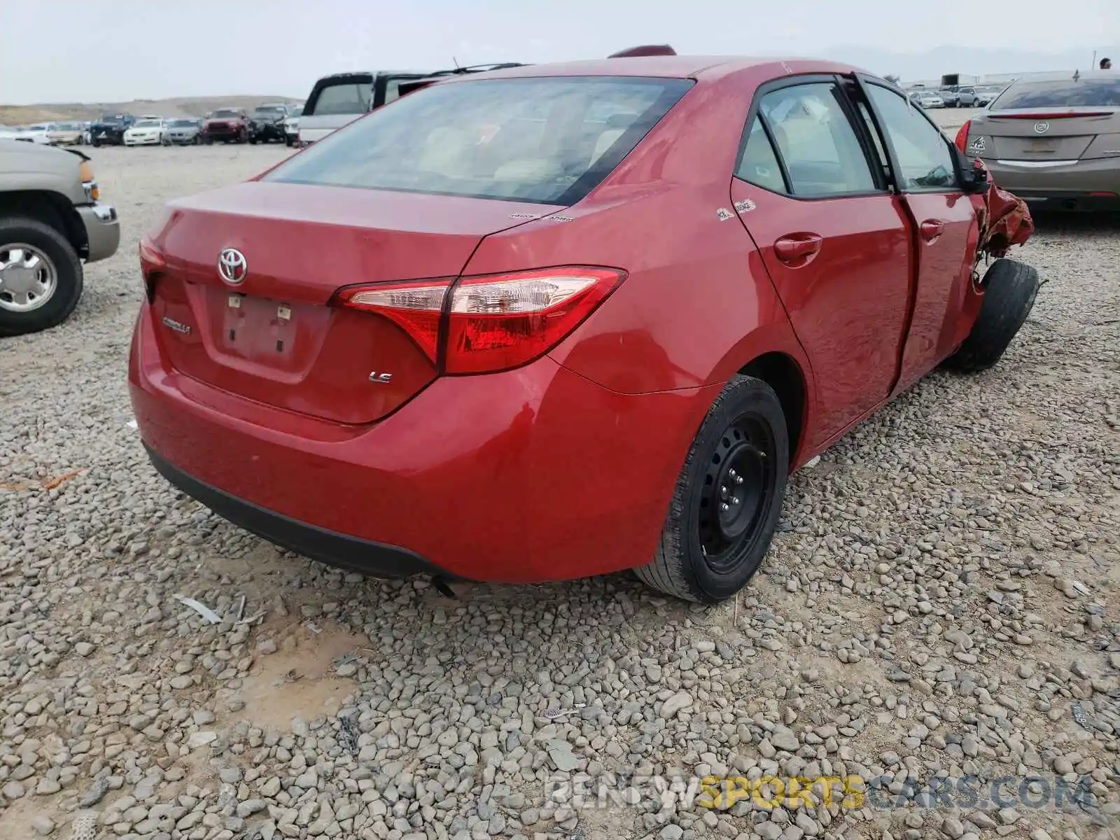 4 Photograph of a damaged car 5YFBURHE2KP934851 TOYOTA COROLLA 2019