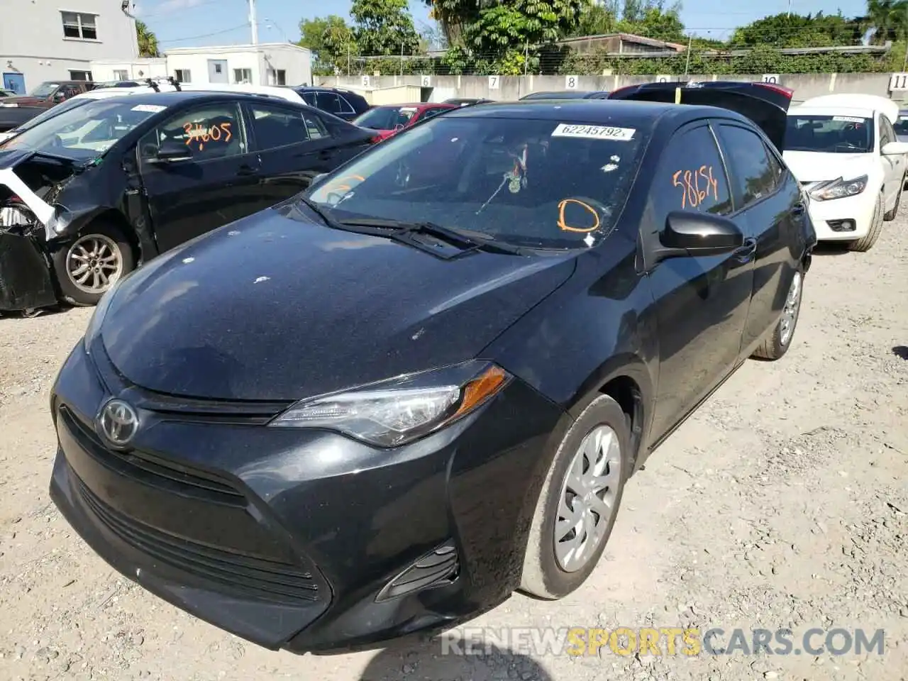 2 Photograph of a damaged car 5YFBURHE2KP934932 TOYOTA COROLLA 2019