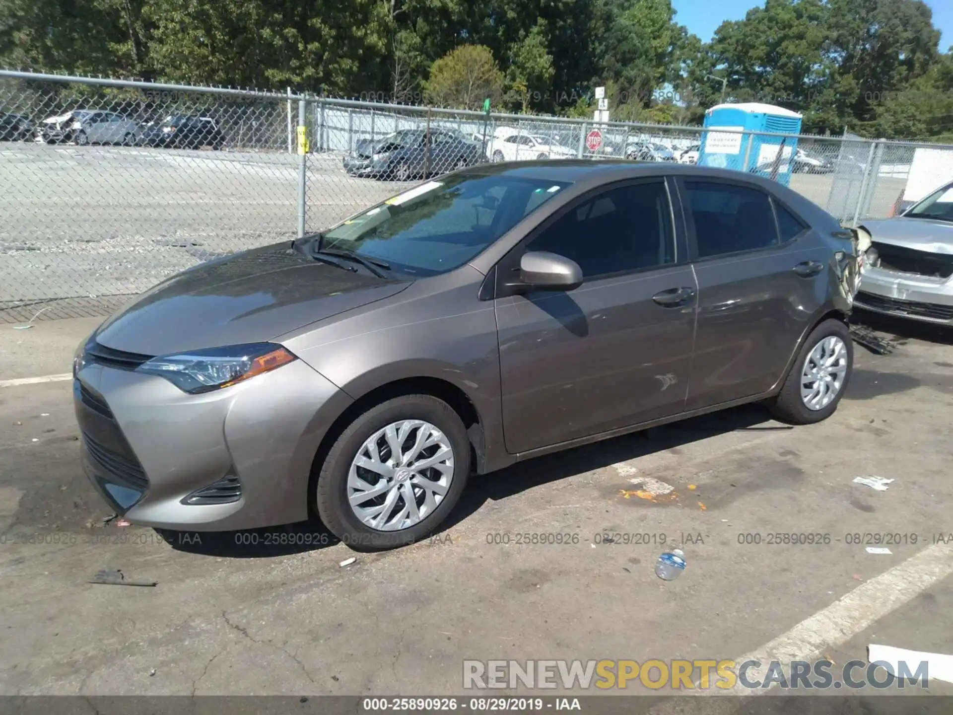 2 Photograph of a damaged car 5YFBURHE2KP934963 TOYOTA COROLLA 2019