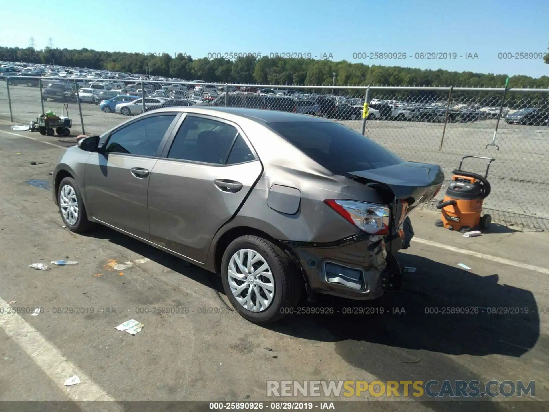 3 Photograph of a damaged car 5YFBURHE2KP934963 TOYOTA COROLLA 2019