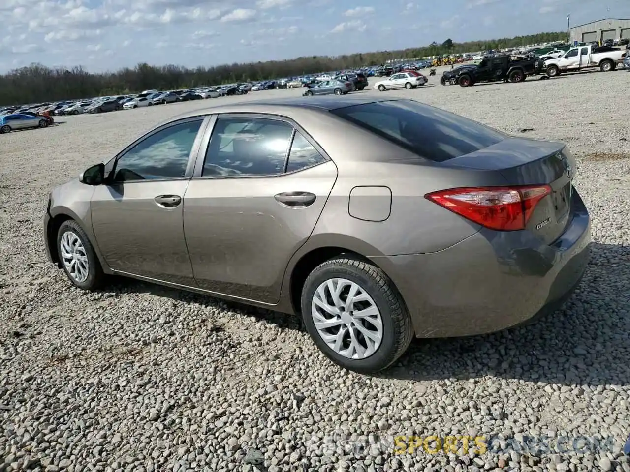 2 Photograph of a damaged car 5YFBURHE2KP934980 TOYOTA COROLLA 2019