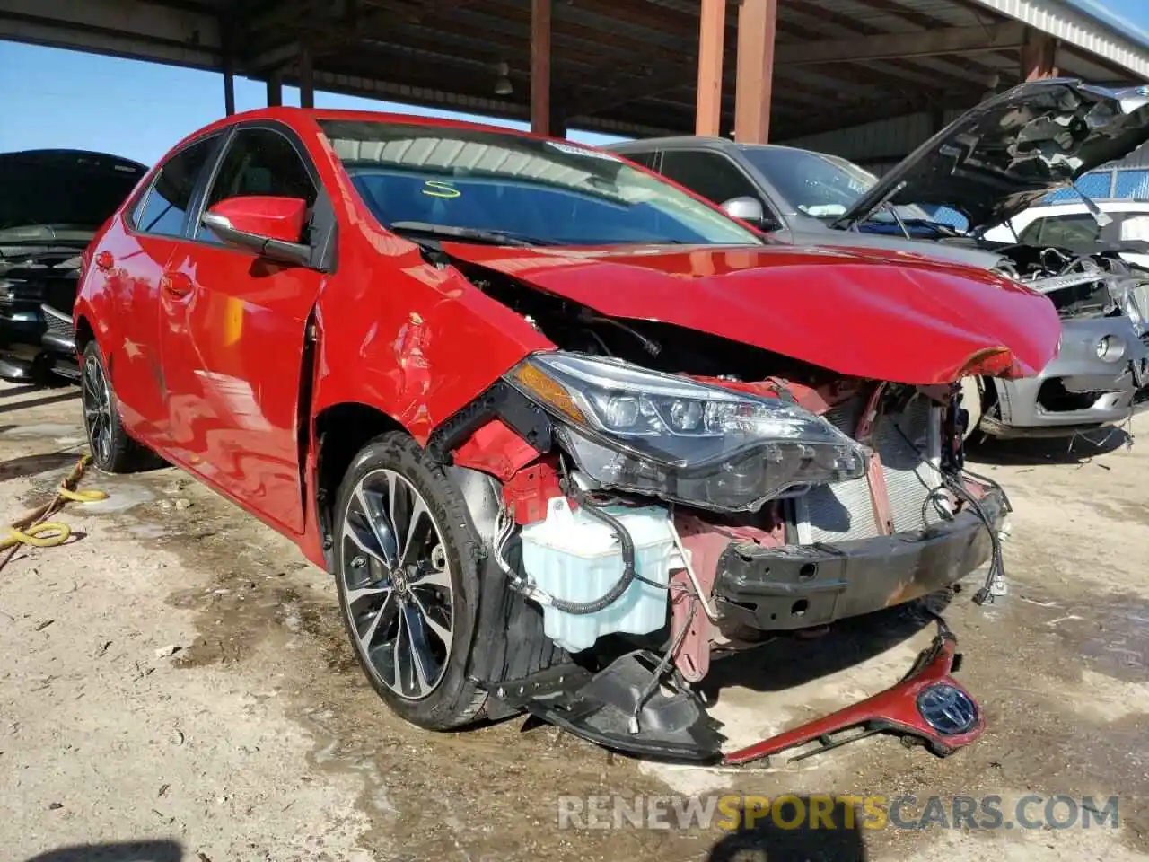 1 Photograph of a damaged car 5YFBURHE2KP935241 TOYOTA COROLLA 2019