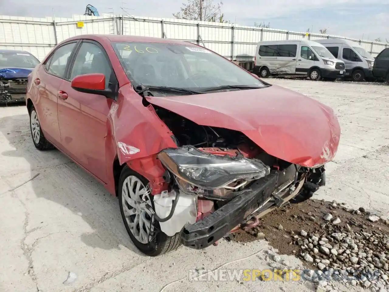 9 Photograph of a damaged car 5YFBURHE2KP936034 TOYOTA COROLLA 2019