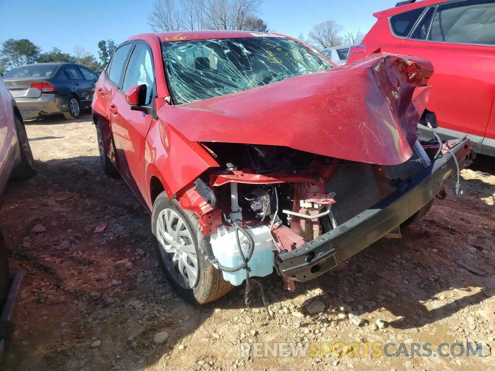 1 Photograph of a damaged car 5YFBURHE2KP936132 TOYOTA COROLLA 2019