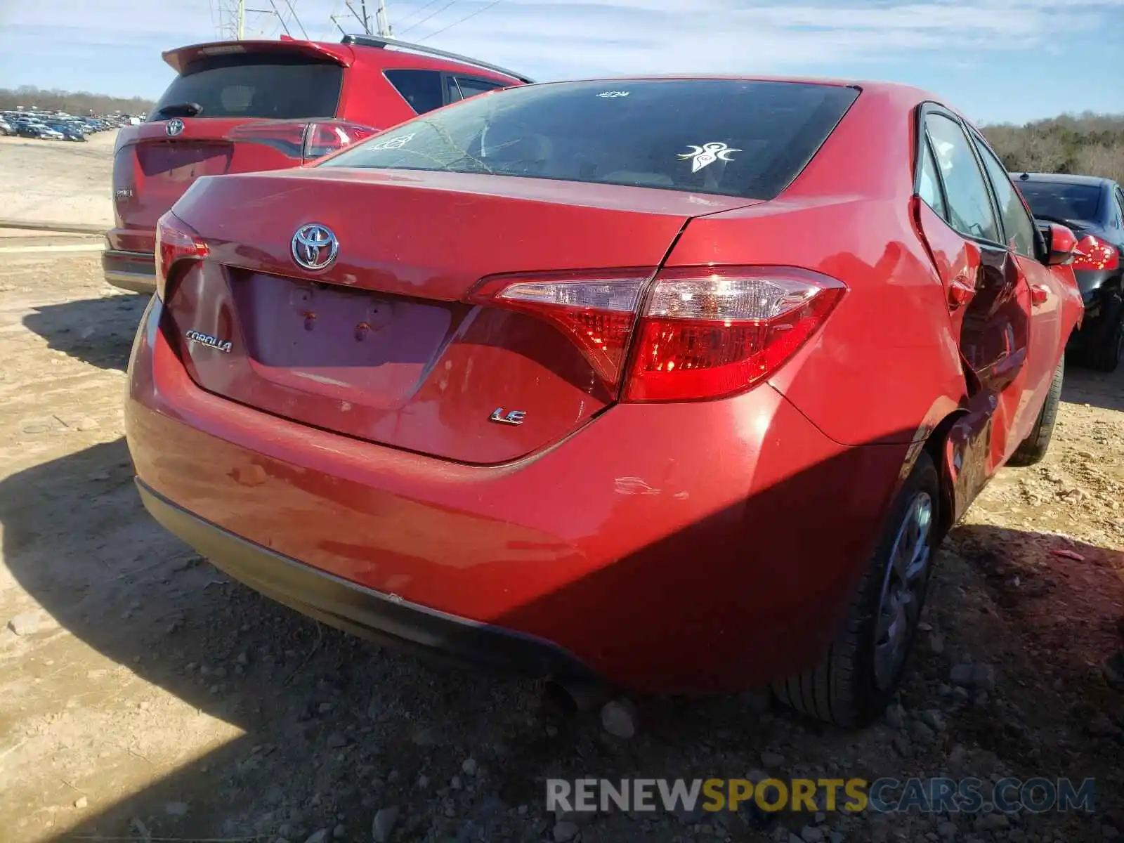 4 Photograph of a damaged car 5YFBURHE2KP936132 TOYOTA COROLLA 2019