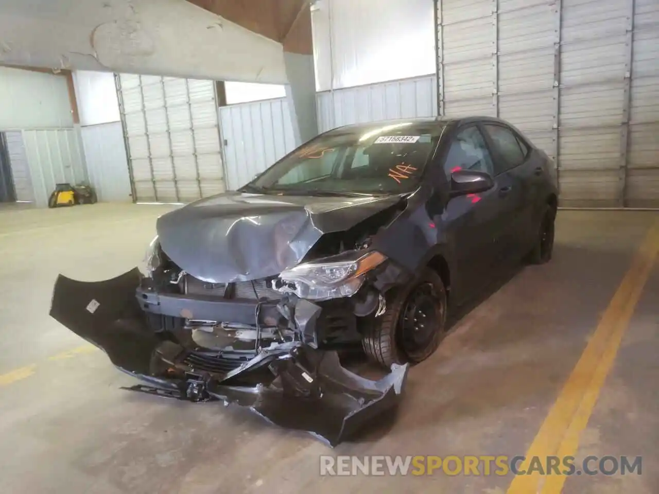 2 Photograph of a damaged car 5YFBURHE2KP936387 TOYOTA COROLLA 2019