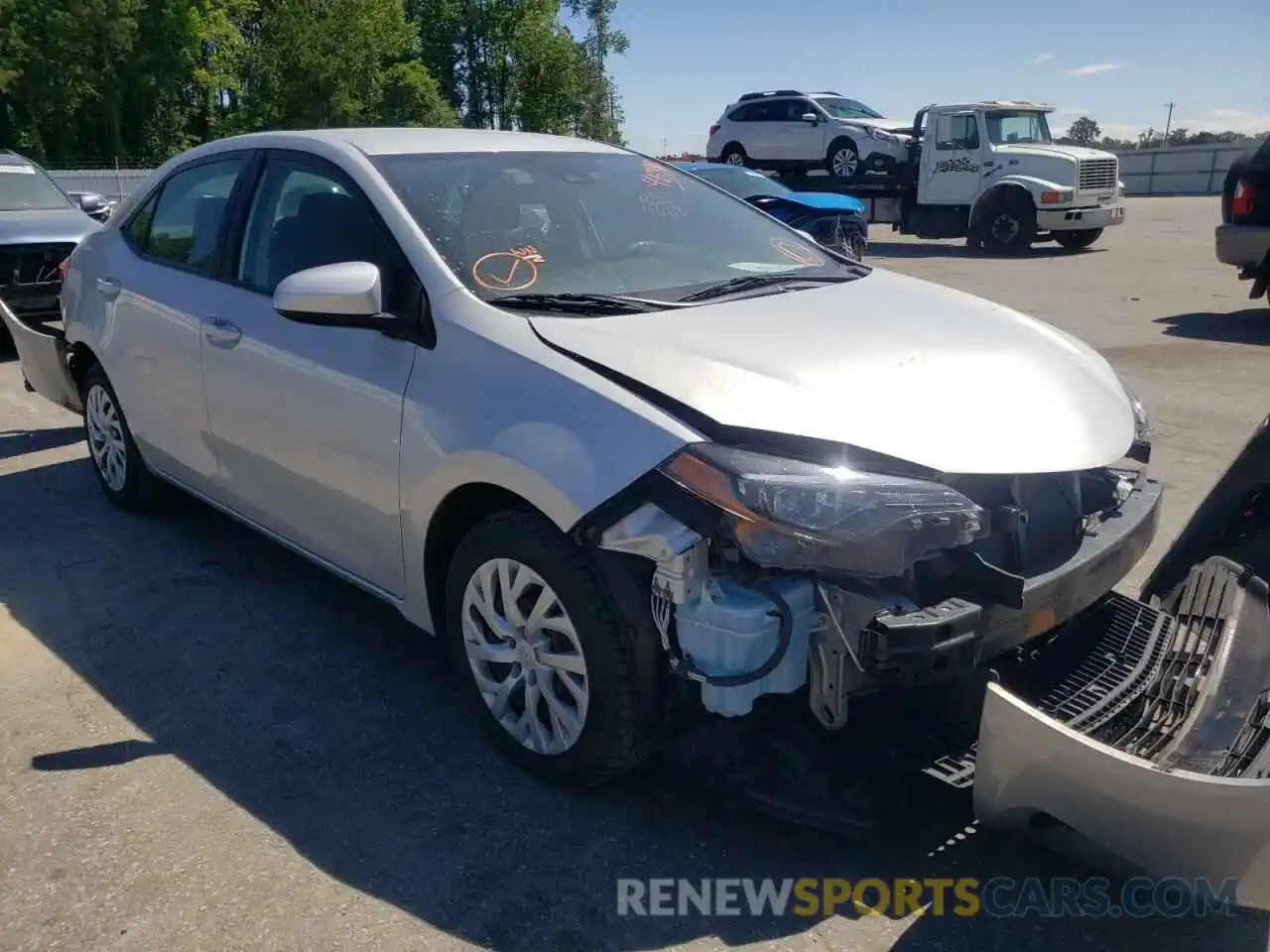 1 Photograph of a damaged car 5YFBURHE2KP936583 TOYOTA COROLLA 2019