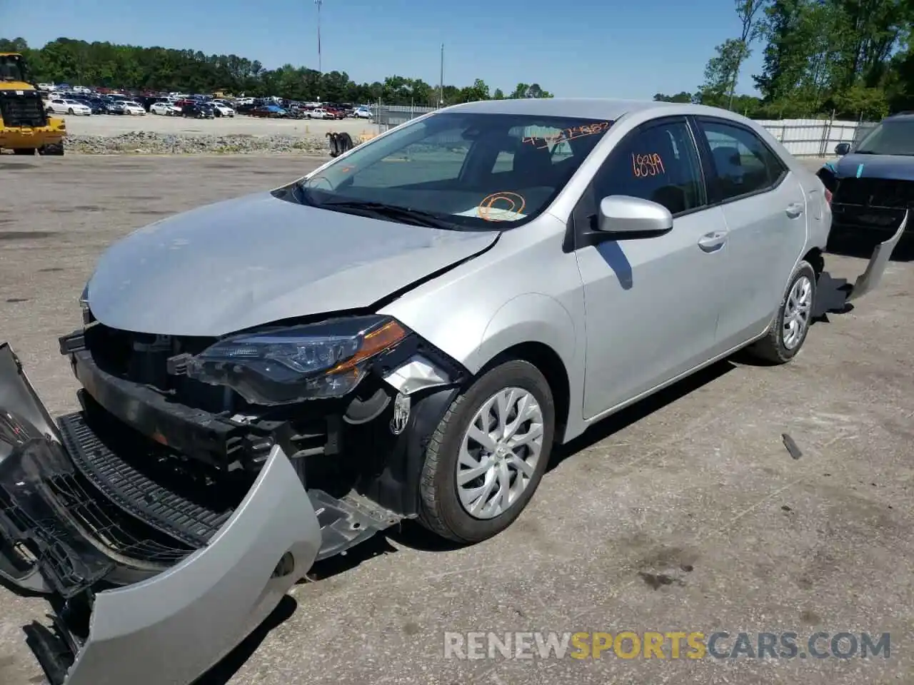 2 Photograph of a damaged car 5YFBURHE2KP936583 TOYOTA COROLLA 2019