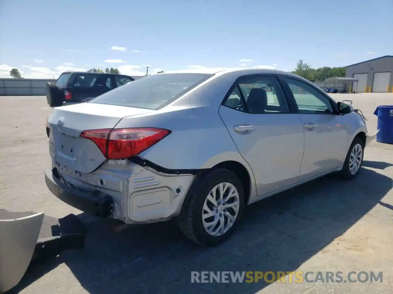 4 Photograph of a damaged car 5YFBURHE2KP936583 TOYOTA COROLLA 2019