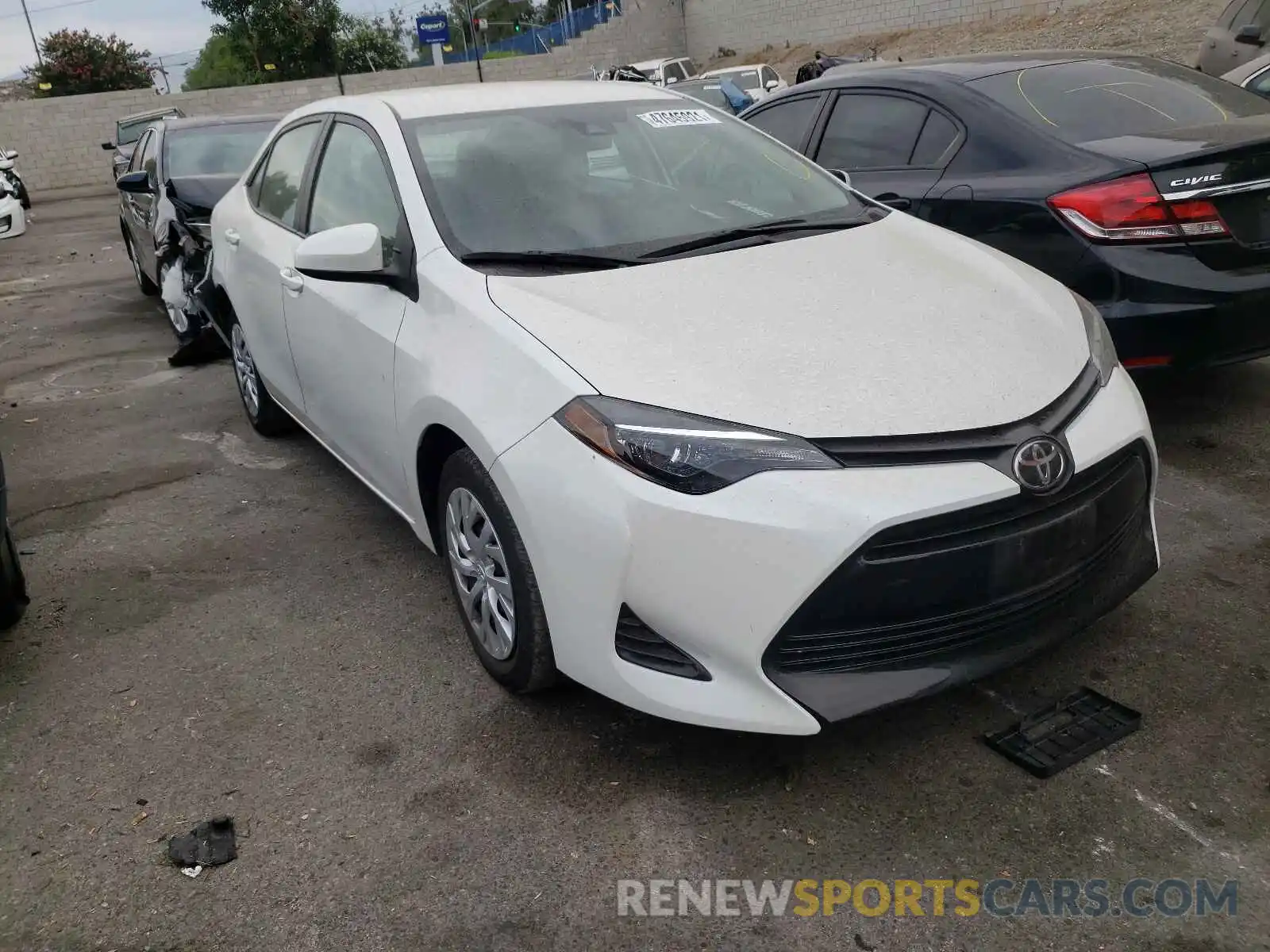 1 Photograph of a damaged car 5YFBURHE2KP937233 TOYOTA COROLLA 2019