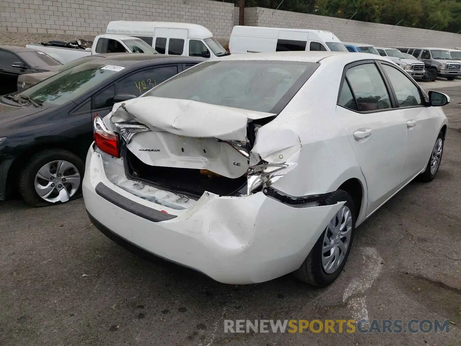 4 Photograph of a damaged car 5YFBURHE2KP937233 TOYOTA COROLLA 2019