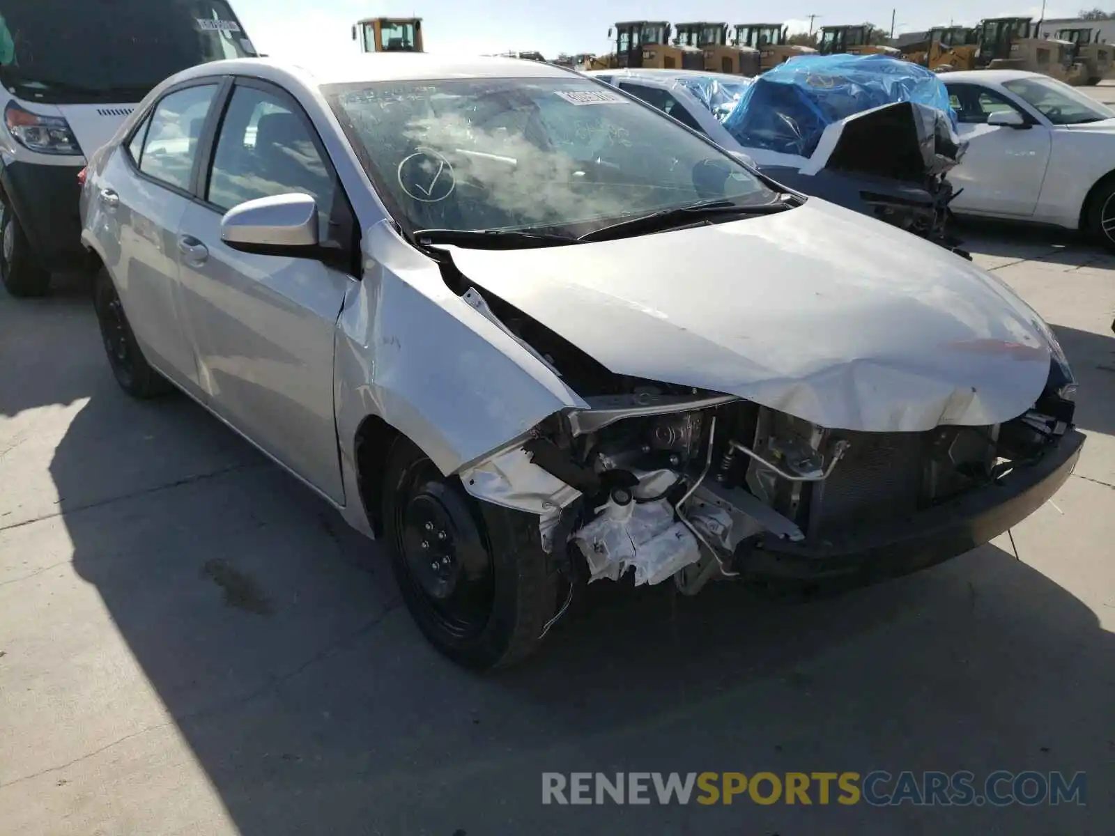 1 Photograph of a damaged car 5YFBURHE2KP937524 TOYOTA COROLLA 2019