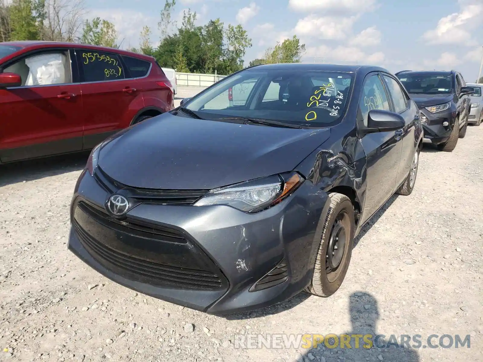 2 Photograph of a damaged car 5YFBURHE2KP937863 TOYOTA COROLLA 2019