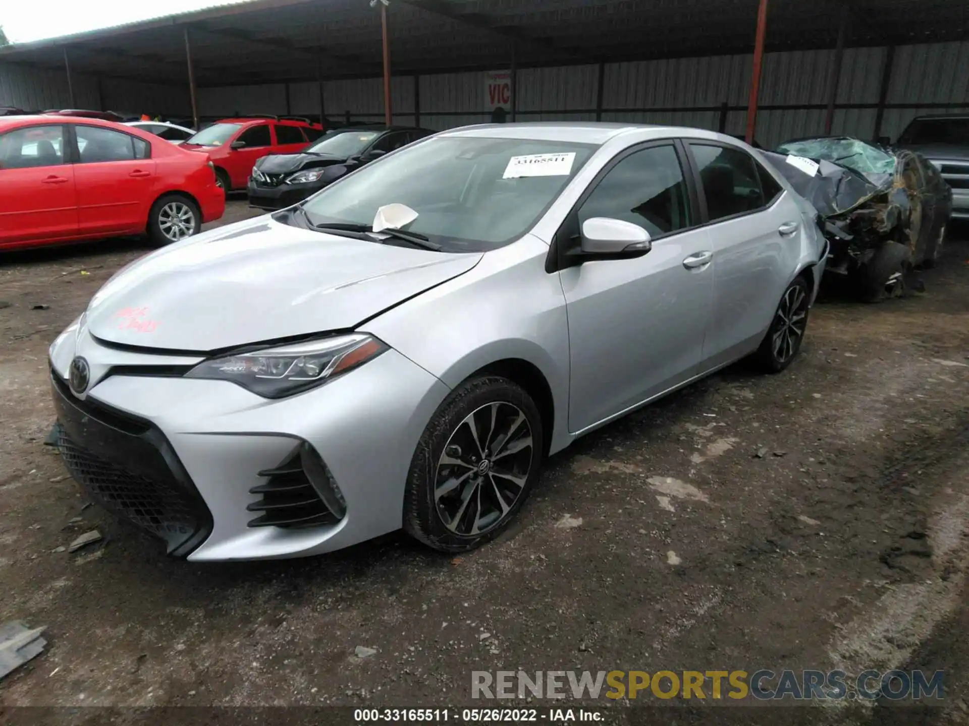 2 Photograph of a damaged car 5YFBURHE2KP937930 TOYOTA COROLLA 2019