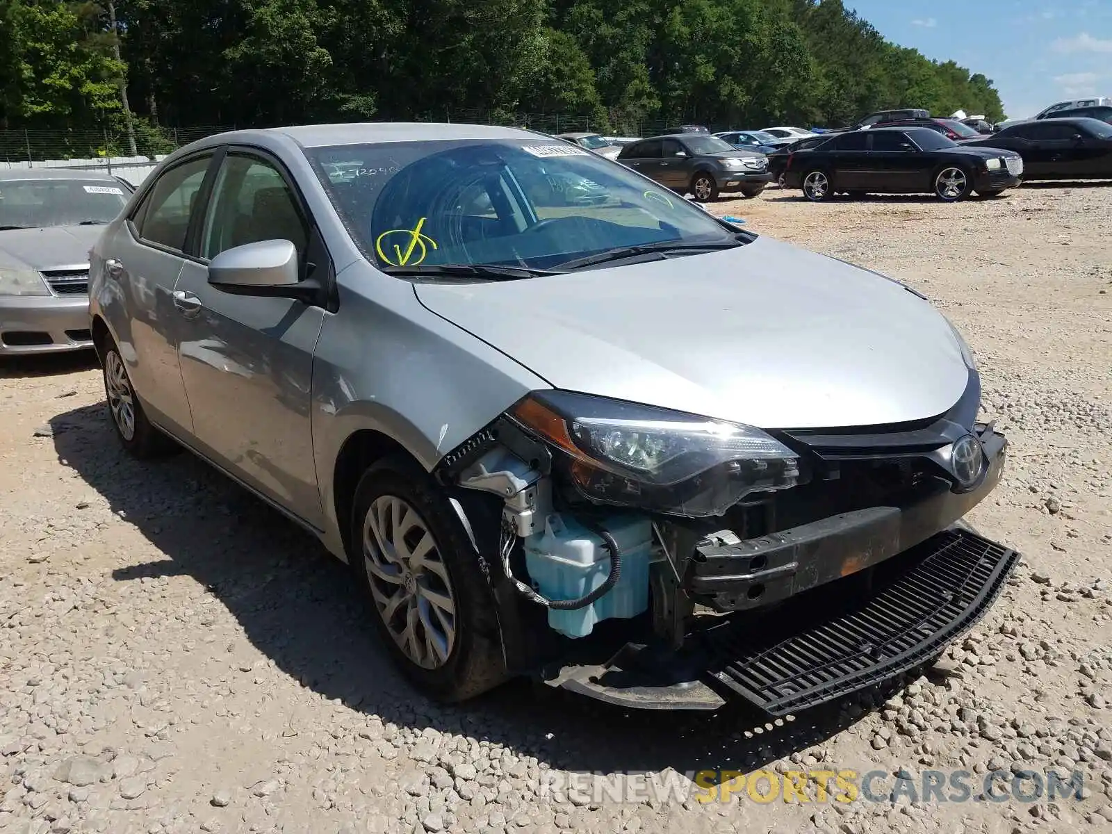 1 Photograph of a damaged car 5YFBURHE2KP938186 TOYOTA COROLLA 2019