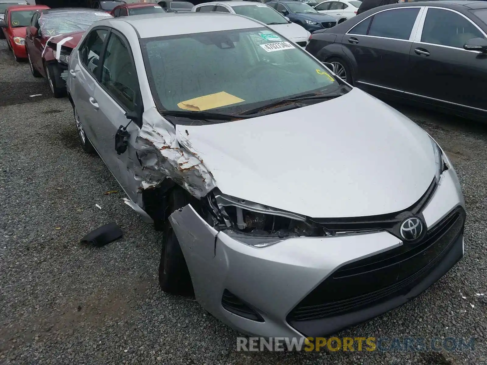 1 Photograph of a damaged car 5YFBURHE2KP938284 TOYOTA COROLLA 2019