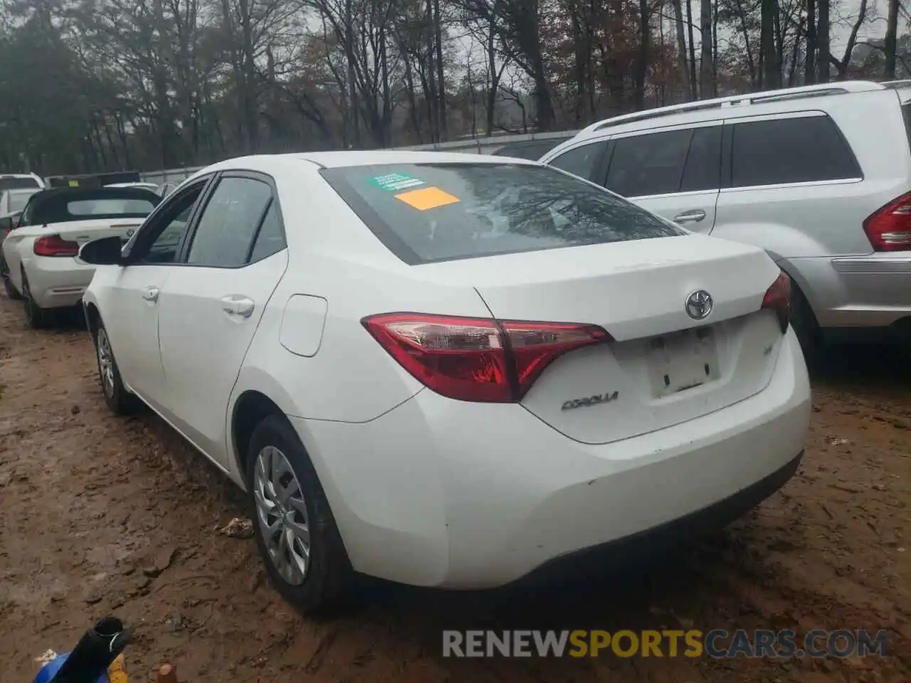 3 Photograph of a damaged car 5YFBURHE2KP938429 TOYOTA COROLLA 2019