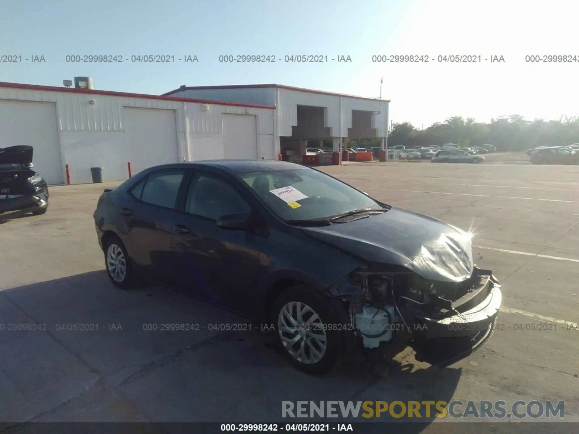 1 Photograph of a damaged car 5YFBURHE2KP938480 TOYOTA COROLLA 2019