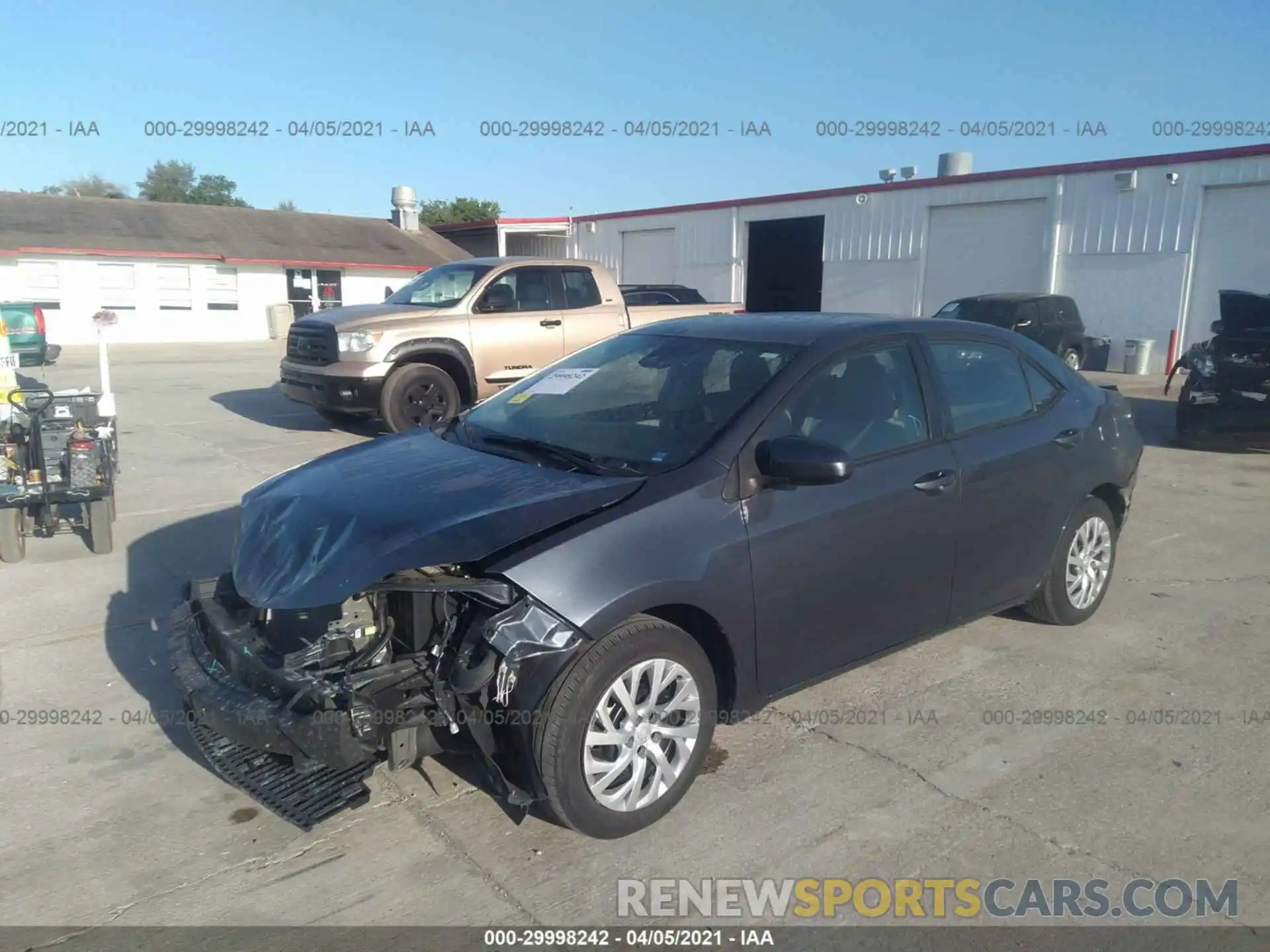 2 Photograph of a damaged car 5YFBURHE2KP938480 TOYOTA COROLLA 2019