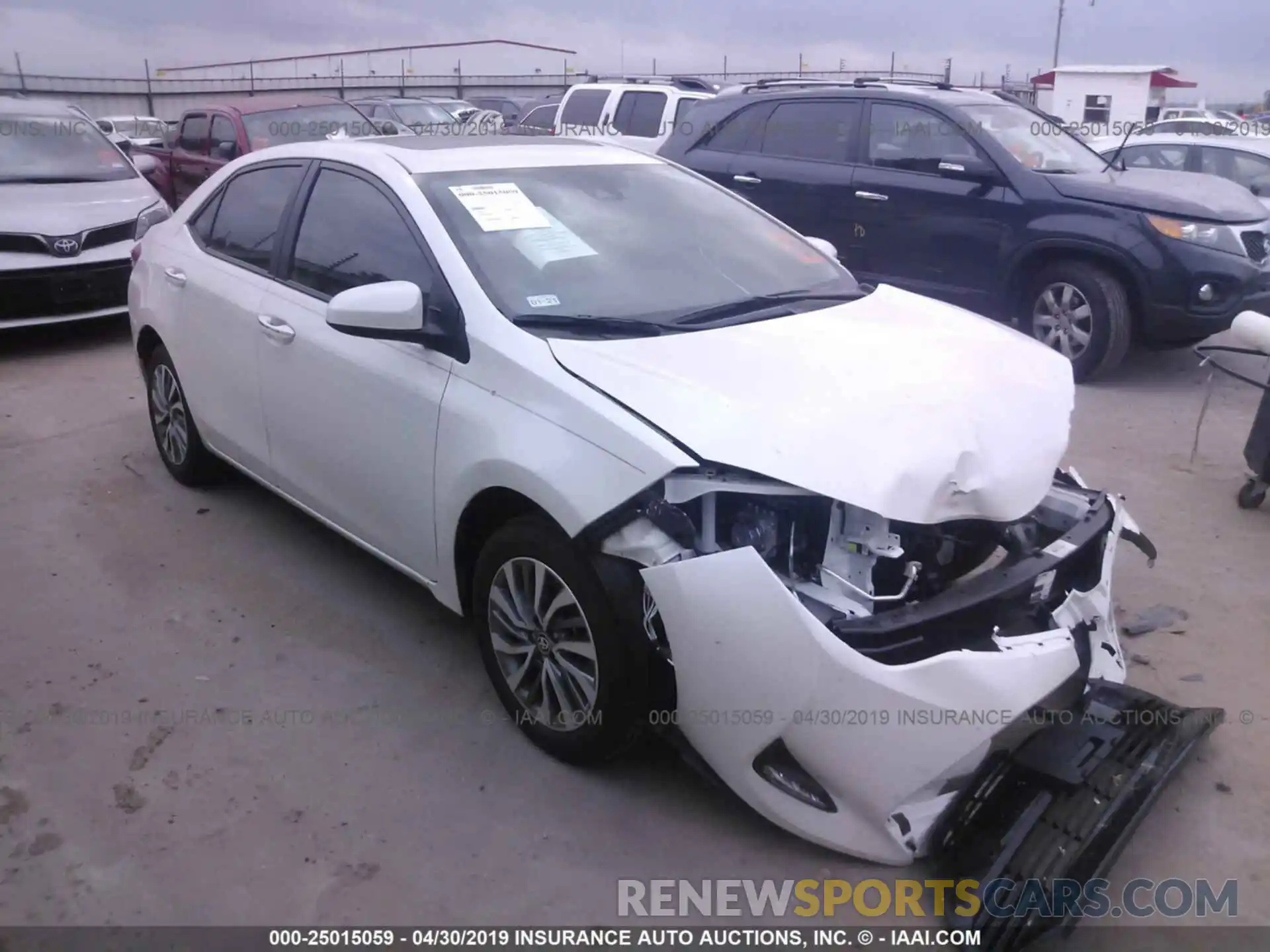 1 Photograph of a damaged car 5YFBURHE2KP938639 TOYOTA COROLLA 2019