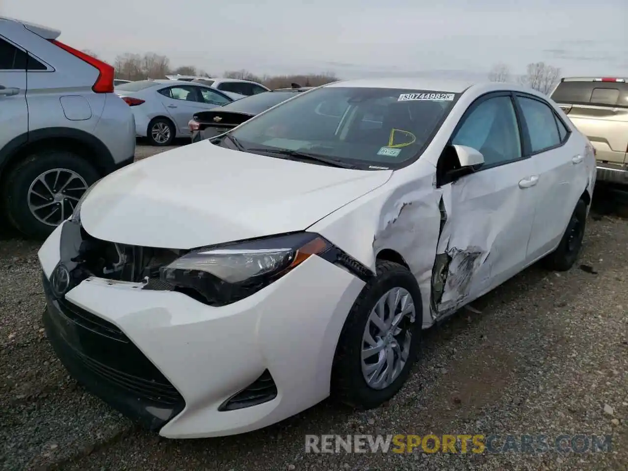 2 Photograph of a damaged car 5YFBURHE2KP939113 TOYOTA COROLLA 2019