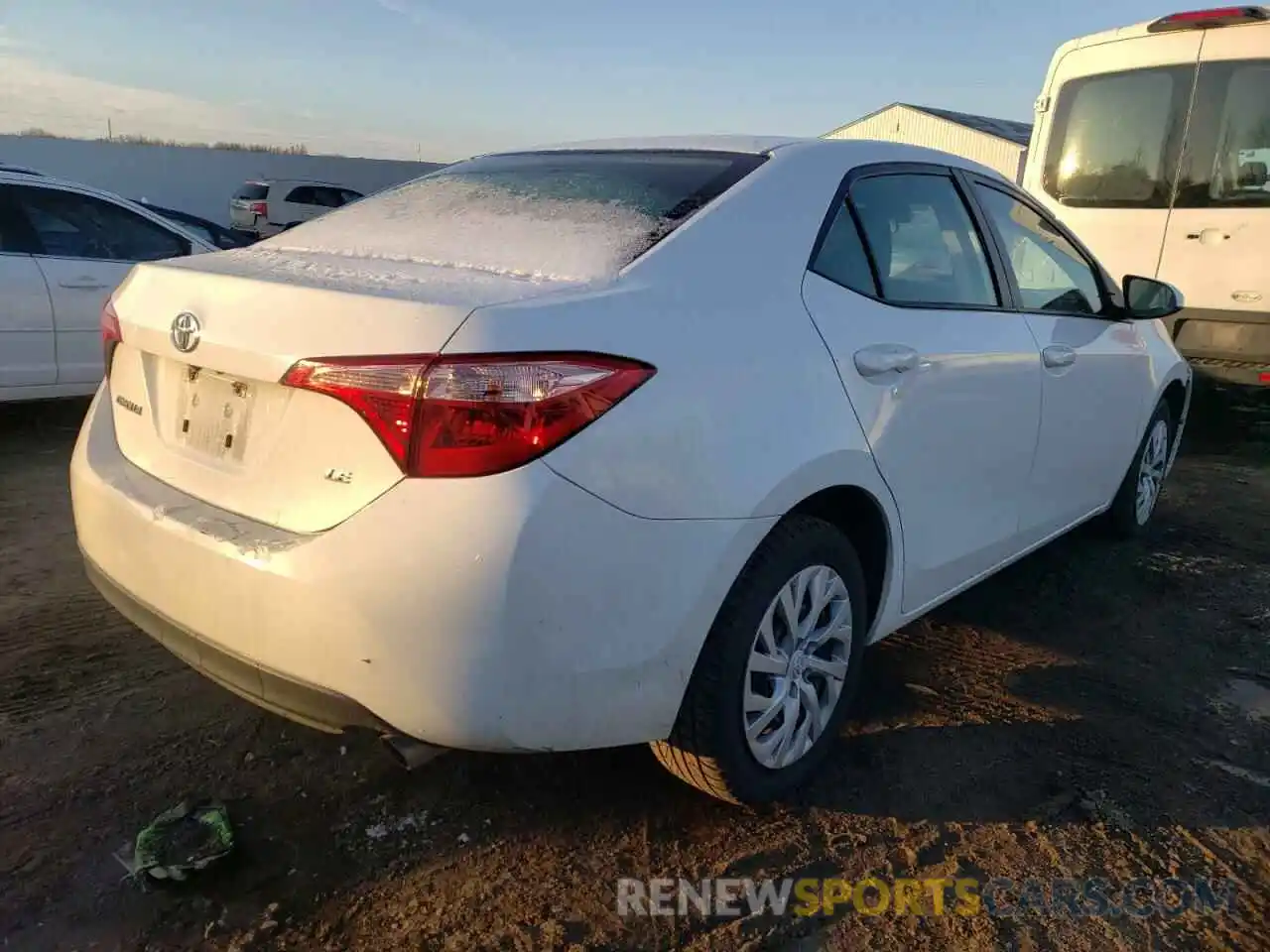 4 Photograph of a damaged car 5YFBURHE2KP939113 TOYOTA COROLLA 2019