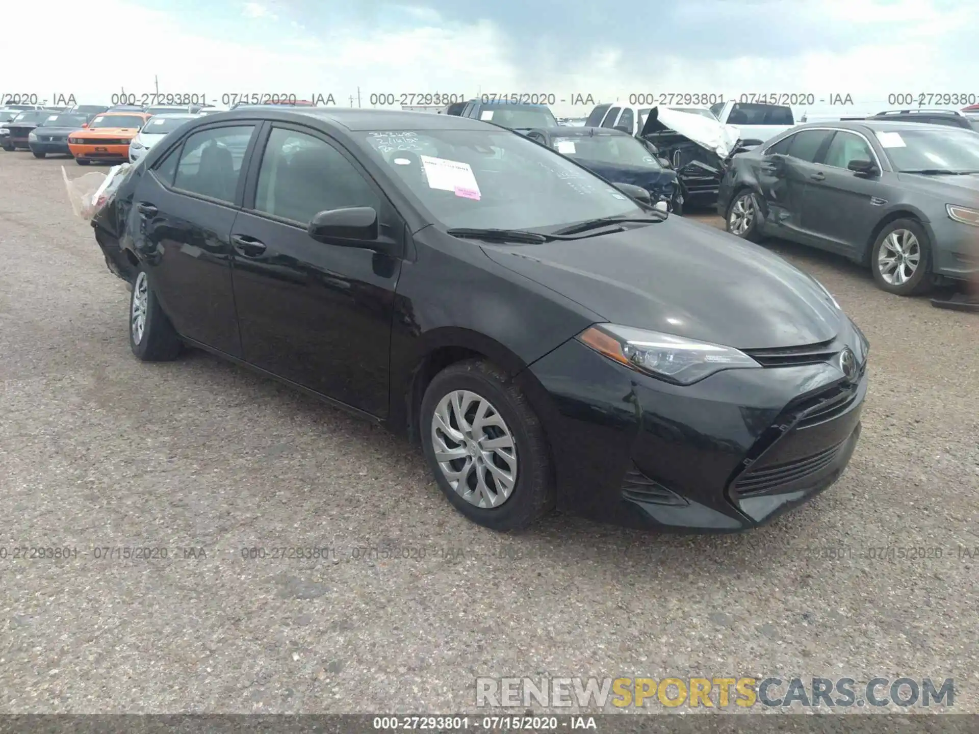 1 Photograph of a damaged car 5YFBURHE2KP939435 TOYOTA COROLLA 2019