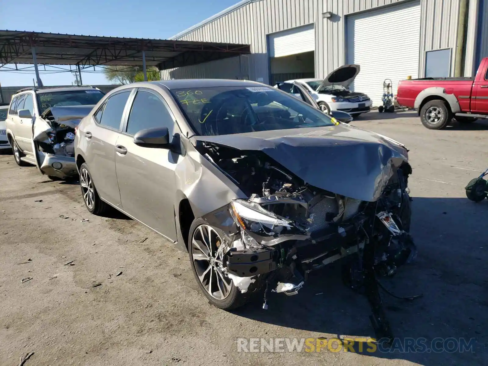 1 Photograph of a damaged car 5YFBURHE2KP939774 TOYOTA COROLLA 2019