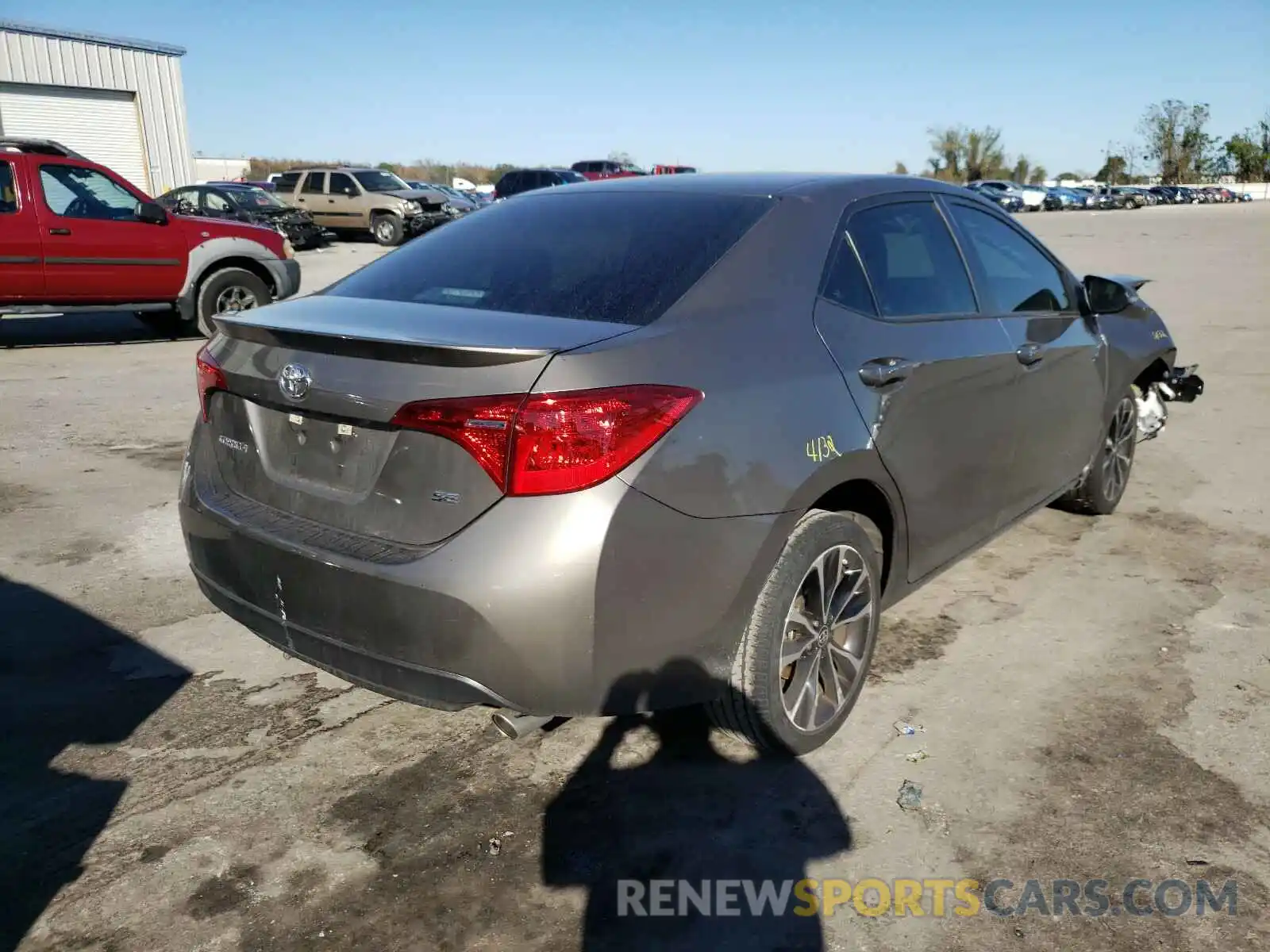 4 Photograph of a damaged car 5YFBURHE2KP939774 TOYOTA COROLLA 2019