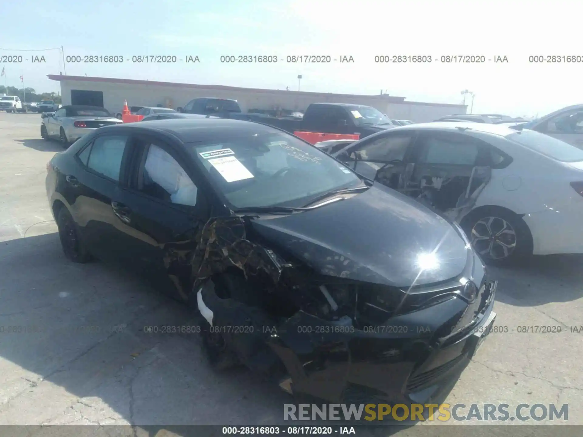 1 Photograph of a damaged car 5YFBURHE2KP939869 TOYOTA COROLLA 2019