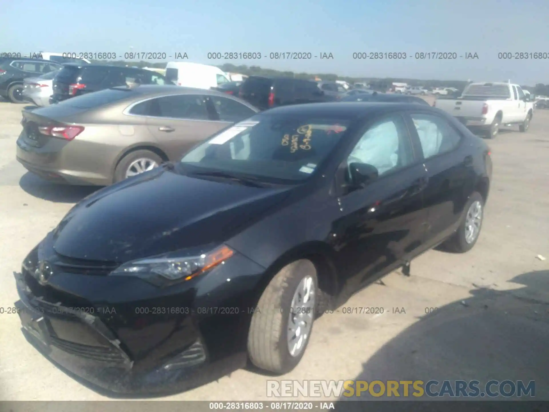 2 Photograph of a damaged car 5YFBURHE2KP939869 TOYOTA COROLLA 2019