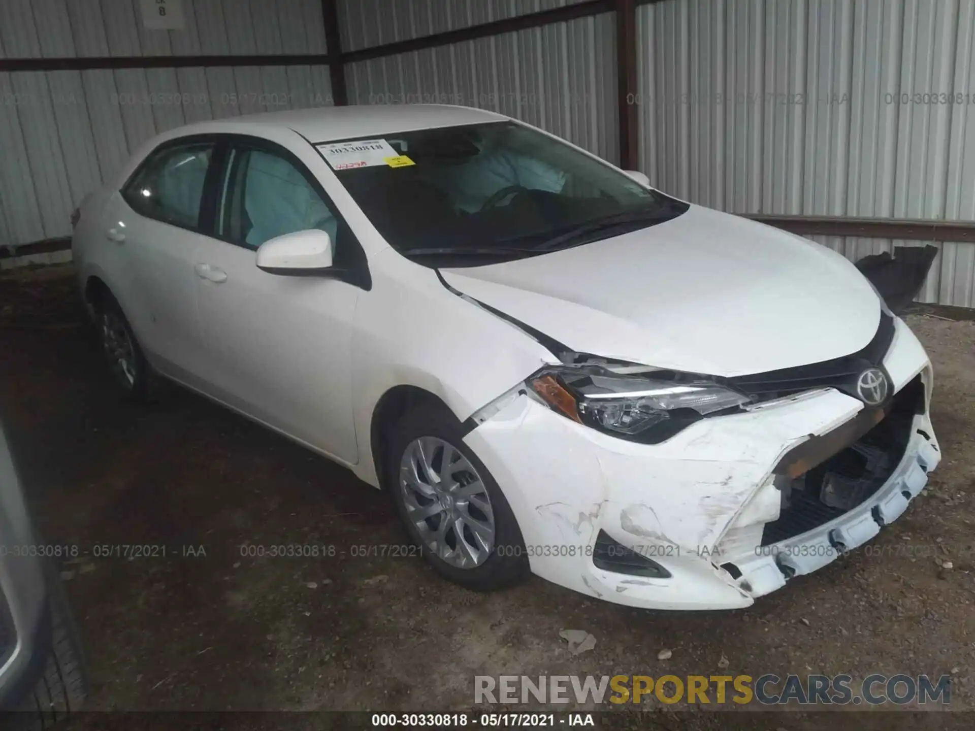 1 Photograph of a damaged car 5YFBURHE2KP940102 TOYOTA COROLLA 2019