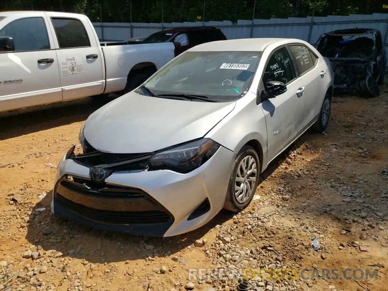 2 Photograph of a damaged car 5YFBURHE2KP940519 TOYOTA COROLLA 2019