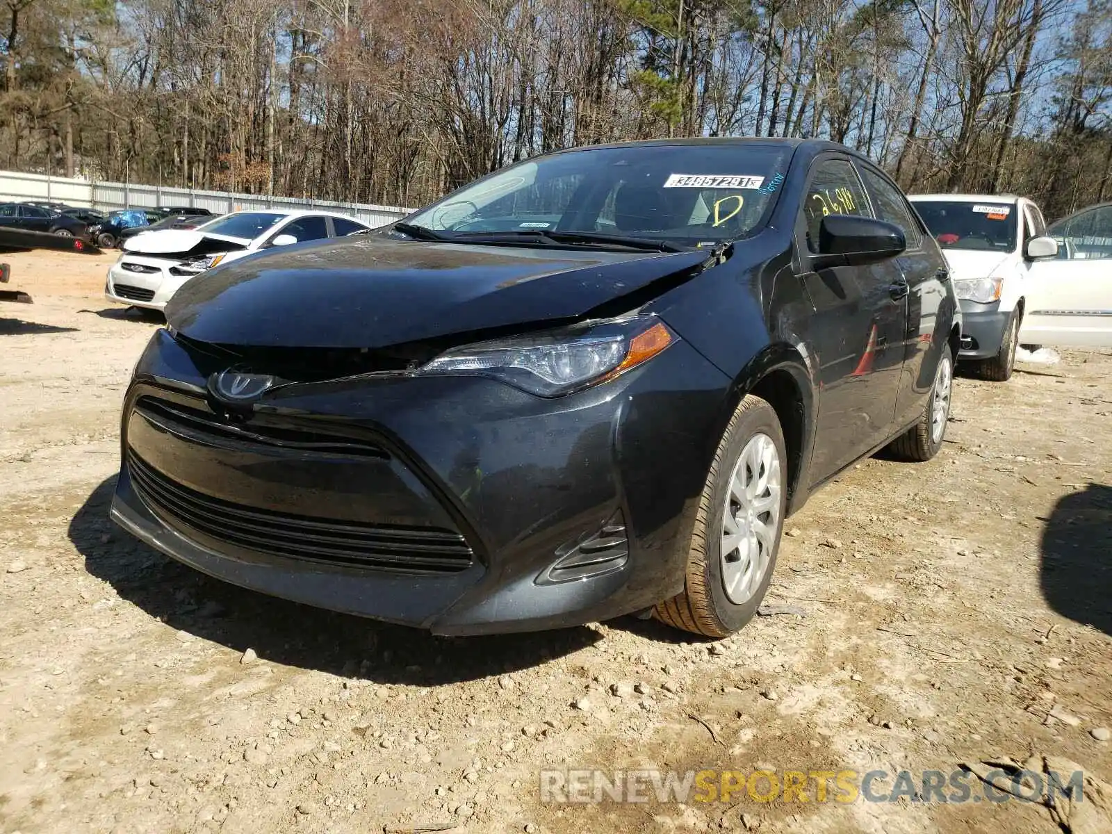 2 Photograph of a damaged car 5YFBURHE2KP940598 TOYOTA COROLLA 2019