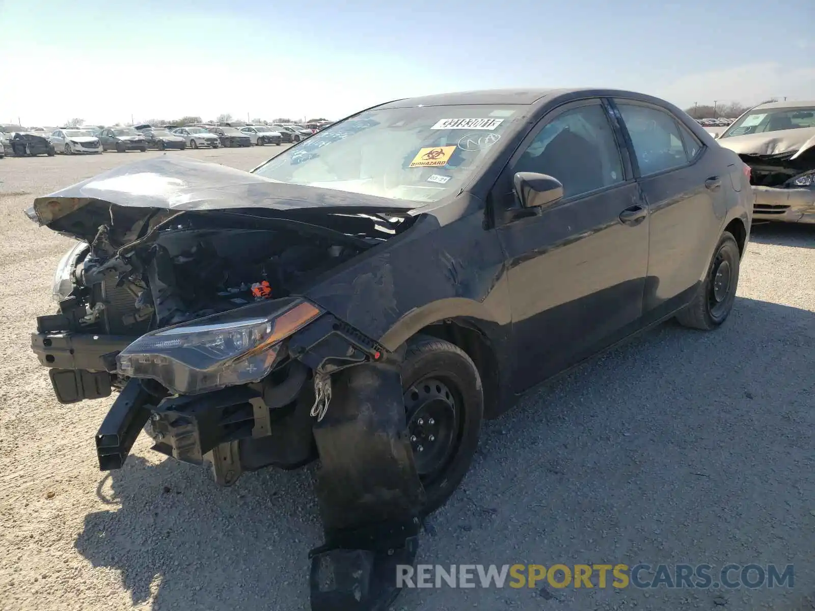 2 Photograph of a damaged car 5YFBURHE2KP941041 TOYOTA COROLLA 2019