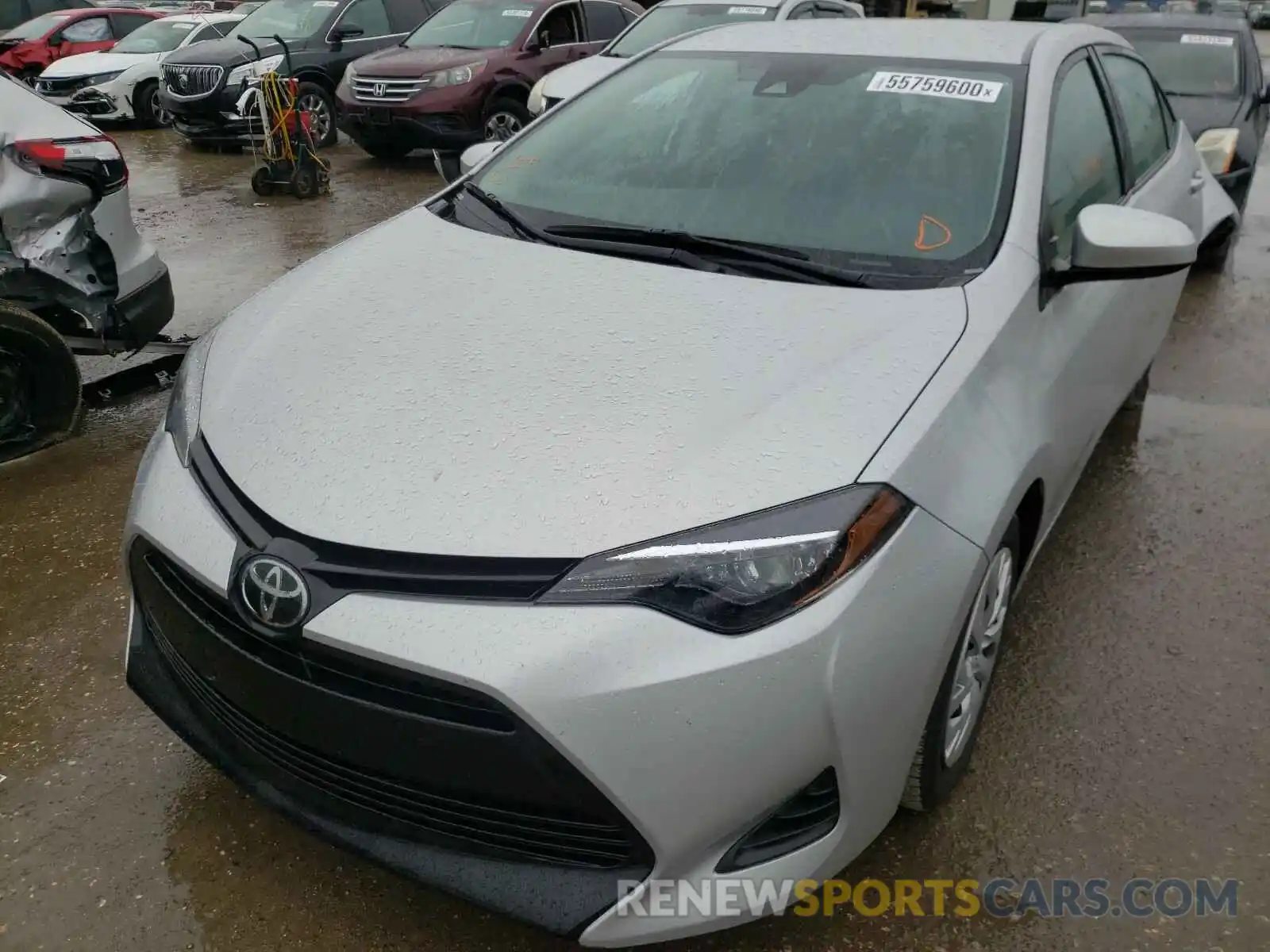 2 Photograph of a damaged car 5YFBURHE2KP941573 TOYOTA COROLLA 2019