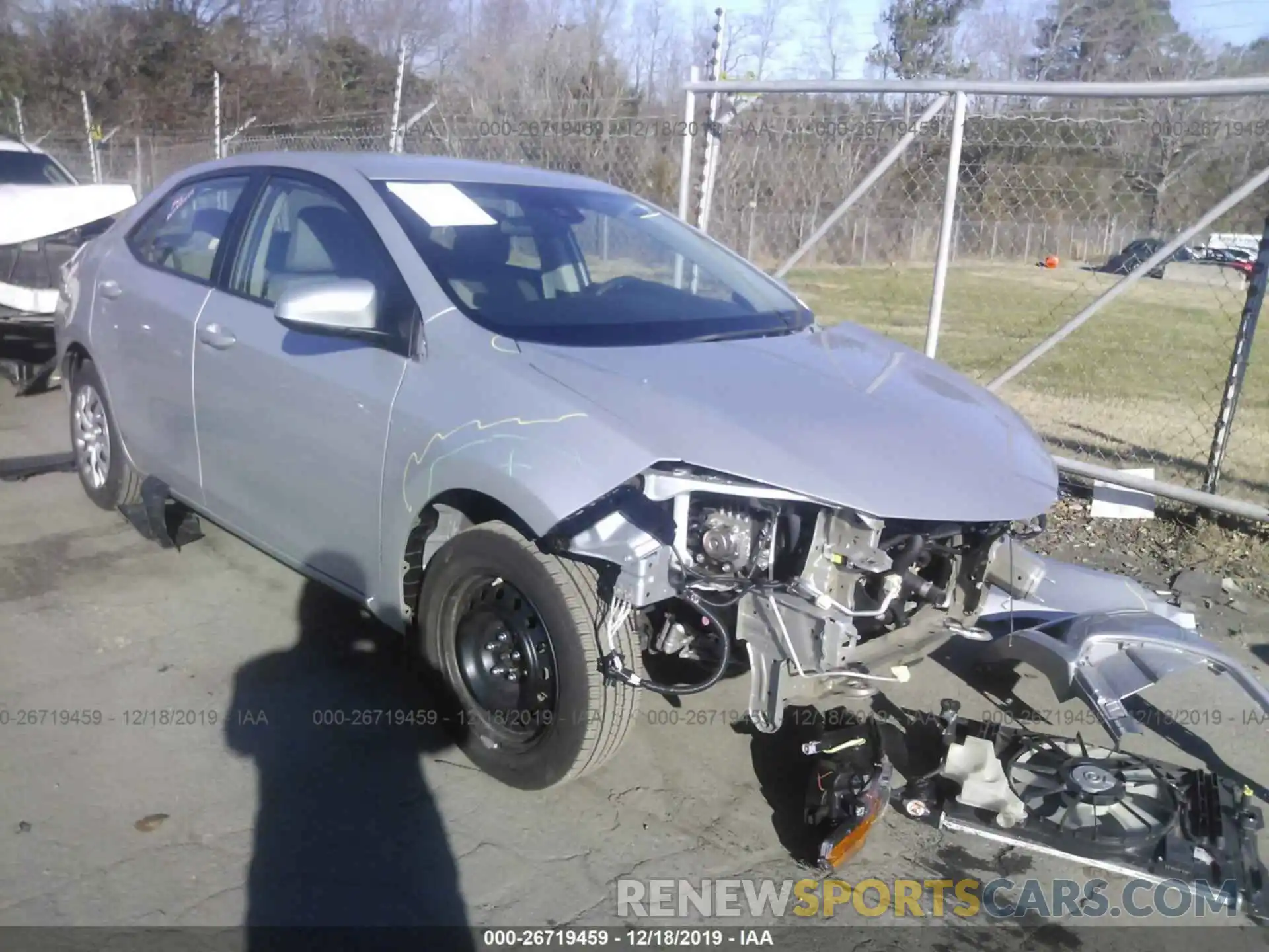 1 Photograph of a damaged car 5YFBURHE2KP941752 TOYOTA COROLLA 2019