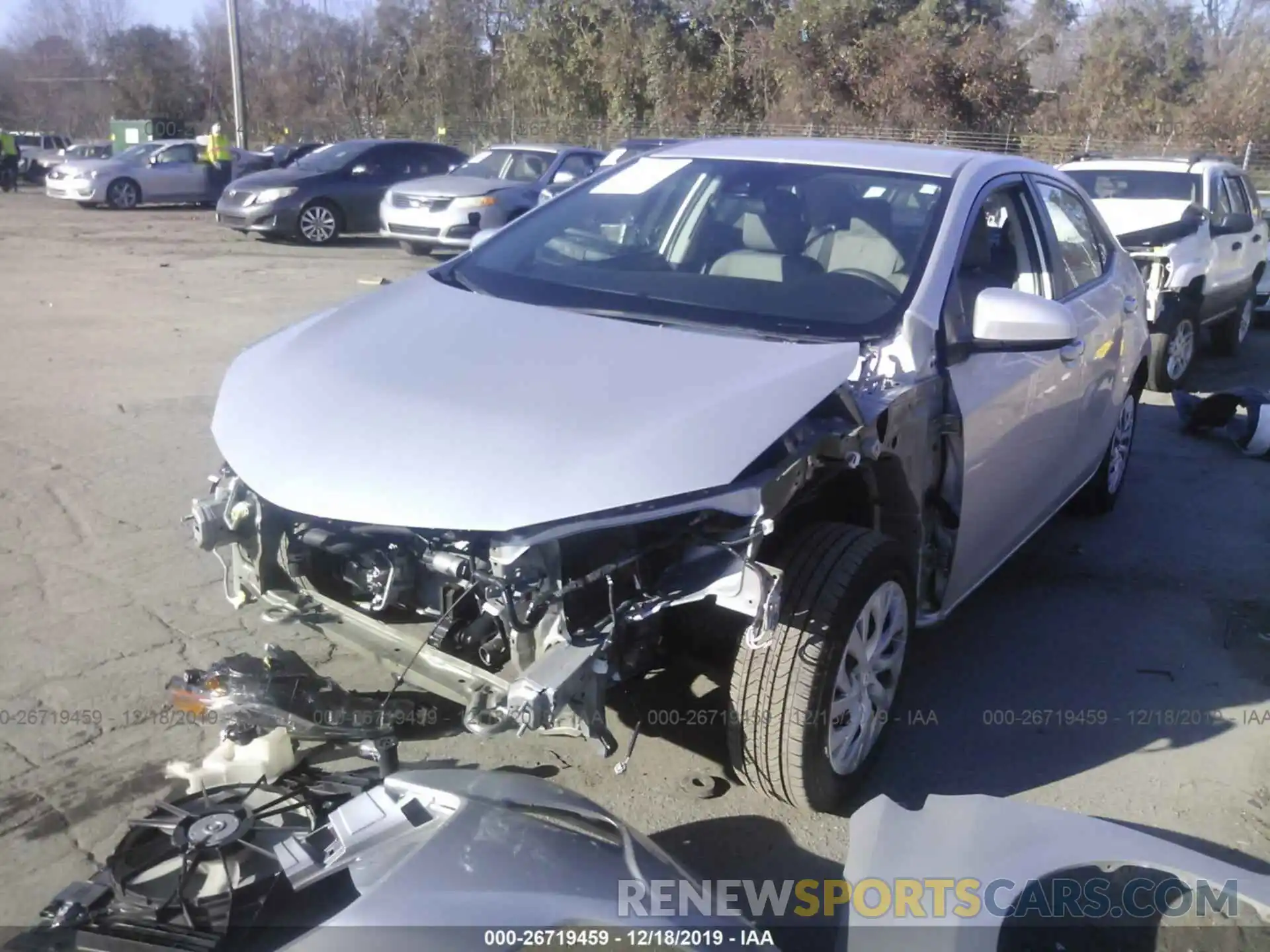 2 Photograph of a damaged car 5YFBURHE2KP941752 TOYOTA COROLLA 2019