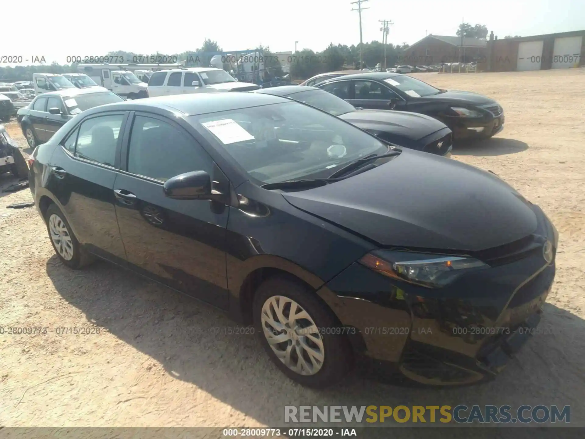 1 Photograph of a damaged car 5YFBURHE2KP942514 TOYOTA COROLLA 2019