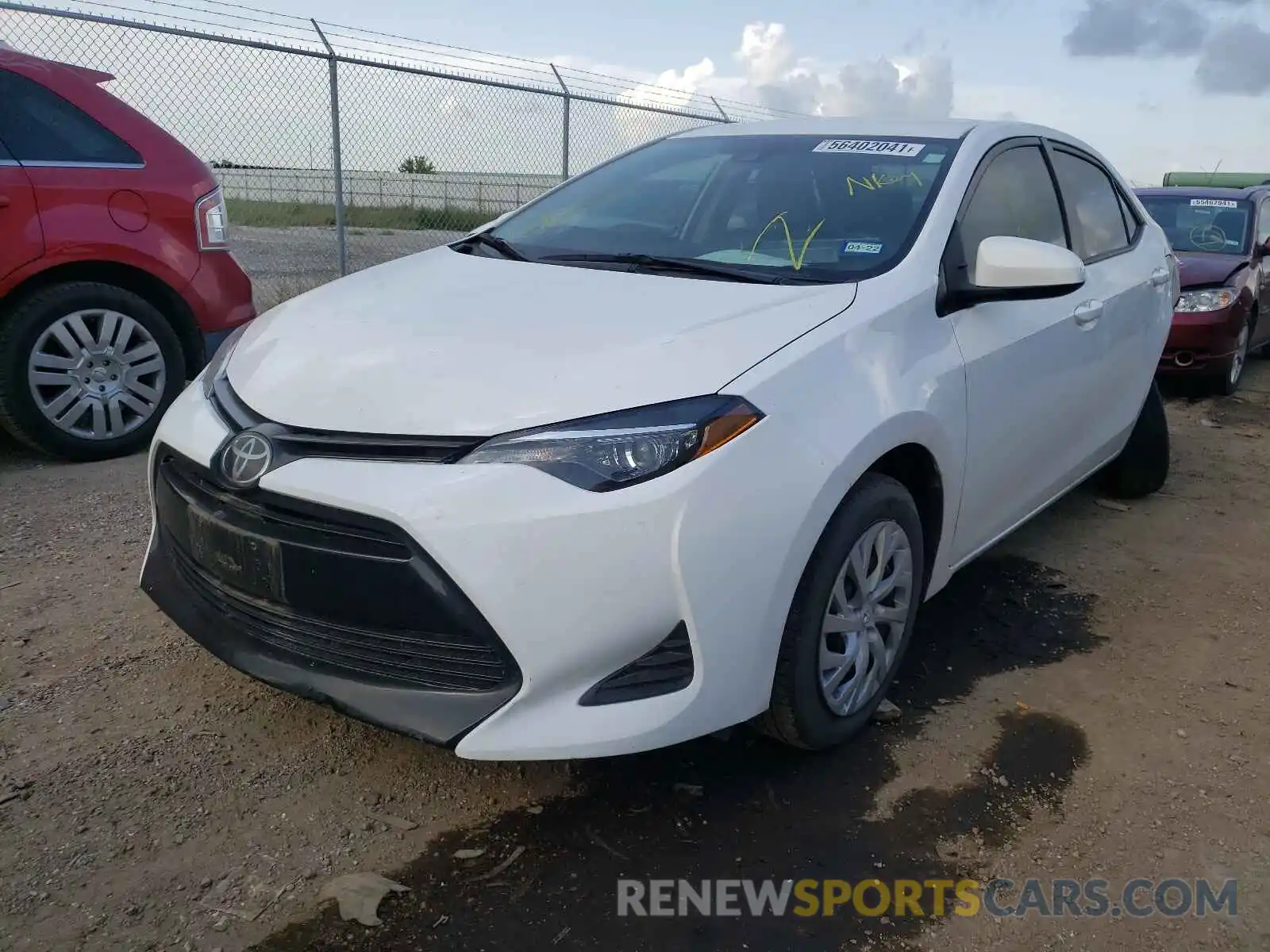 2 Photograph of a damaged car 5YFBURHE2KP942688 TOYOTA COROLLA 2019